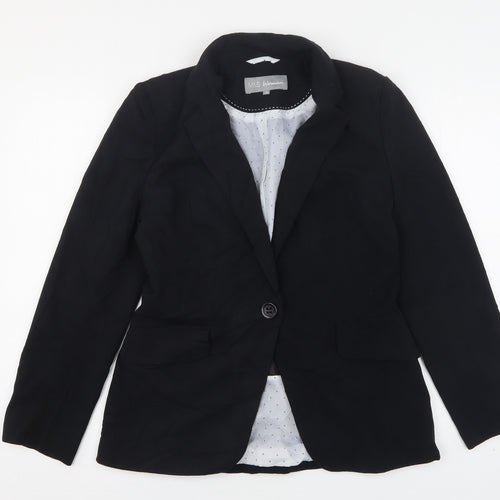 Marks and Spencer Womens Black  Polyester Jacket Suit Jacket Size 10