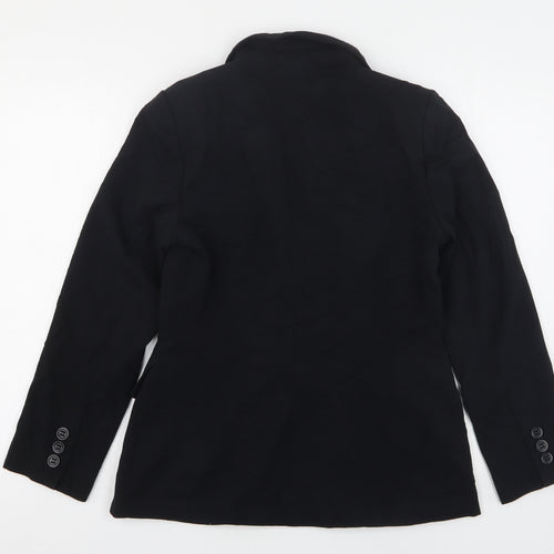 Marks and Spencer Womens Black  Polyester Jacket Suit Jacket Size 10