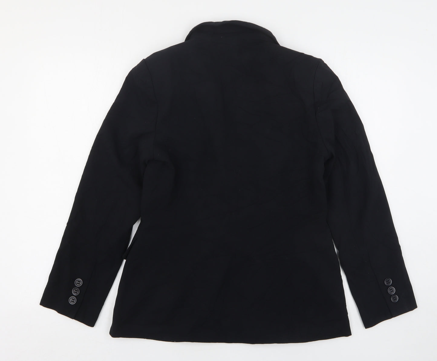 Marks and Spencer Womens Black  Polyester Jacket Suit Jacket Size 10