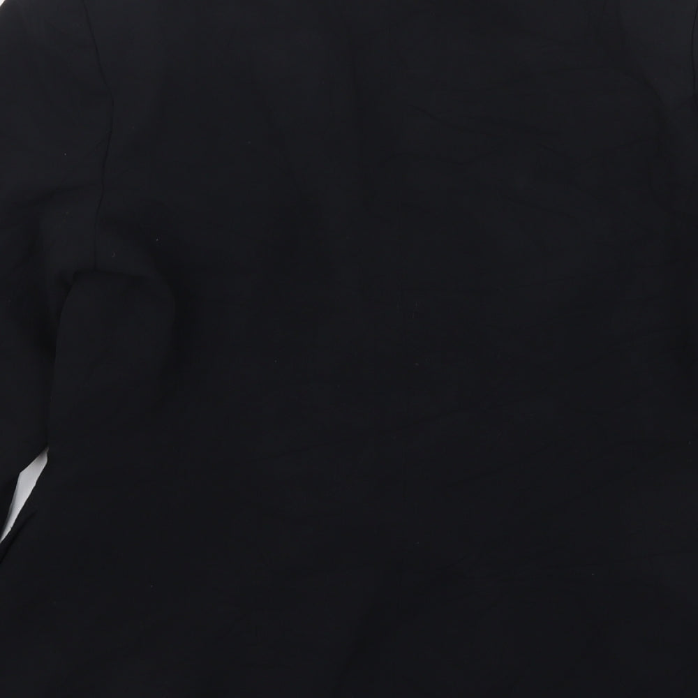 Marks and Spencer Womens Black  Polyester Jacket Suit Jacket Size 10