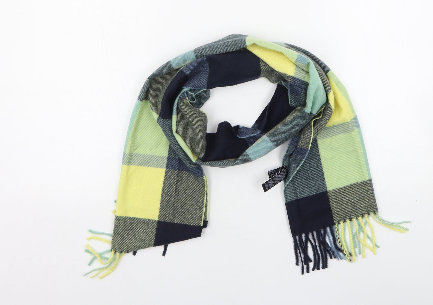 Marks and Spencer Unisex Multicoloured Check Polyester  Scarf