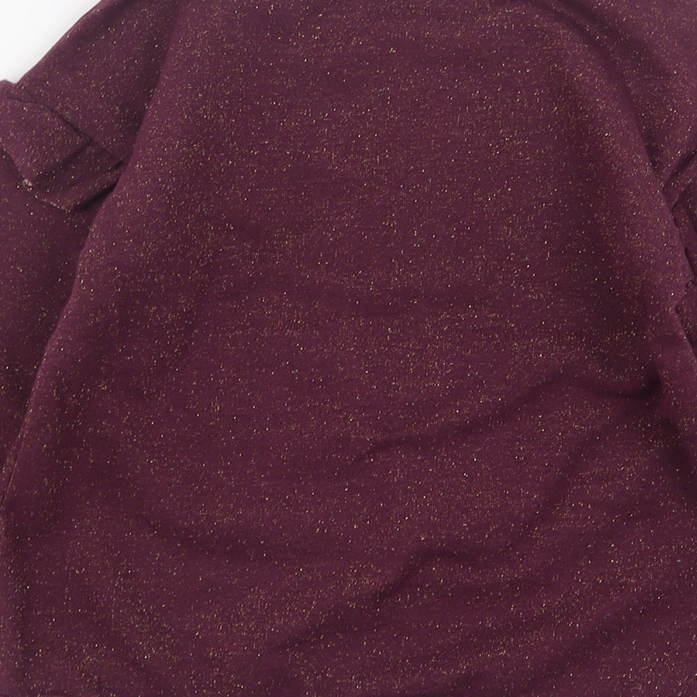 George Girls Purple  Cotton Pullover Sweatshirt Size 8-9 Years
