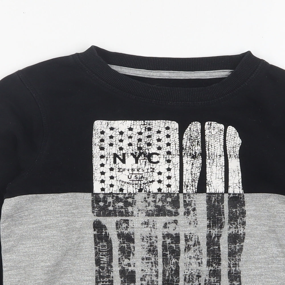 George Boys Multicoloured  Cotton Pullover Sweatshirt Size 6-7 Years