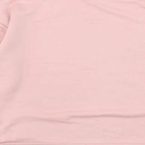 Topshop Womens Pink  Cotton Pullover Sweatshirt Size 6