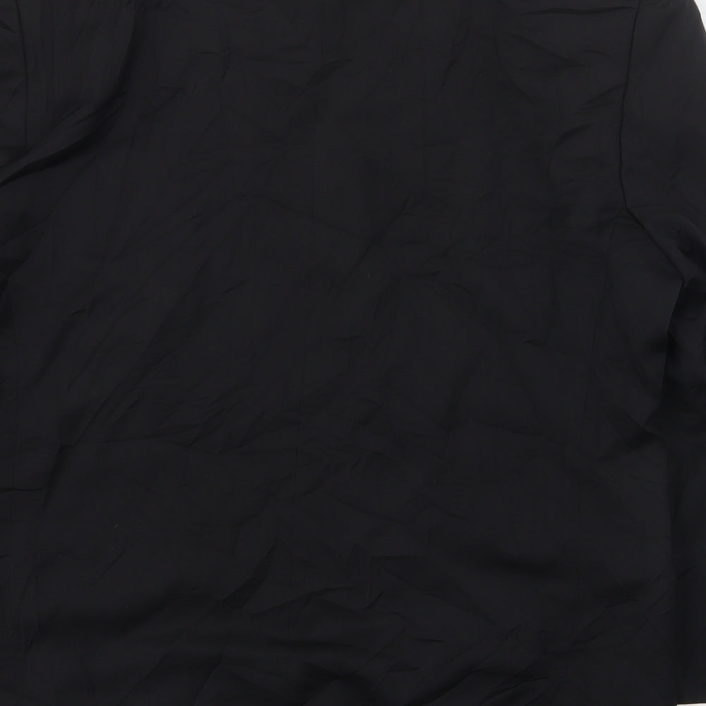 Pierre Cardin  Mens Black  Wool Jacket Suit Jacket Size 40