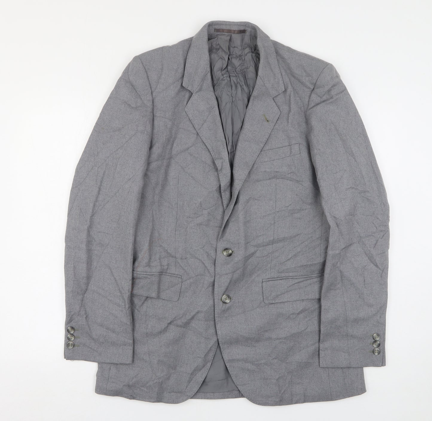 Burton  Mens Grey  Wool Jacket Suit Jacket Size 38