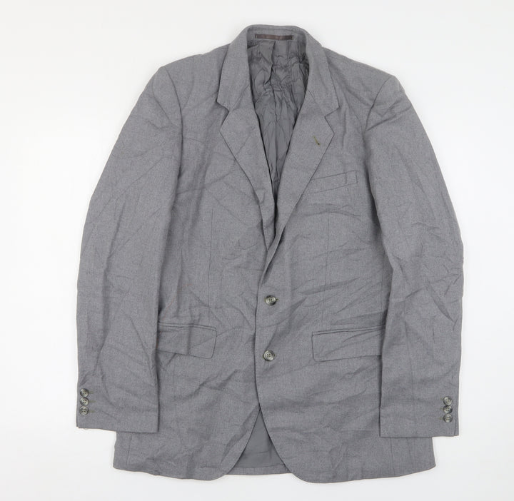 Burton  Mens Grey  Wool Jacket Suit Jacket Size 38