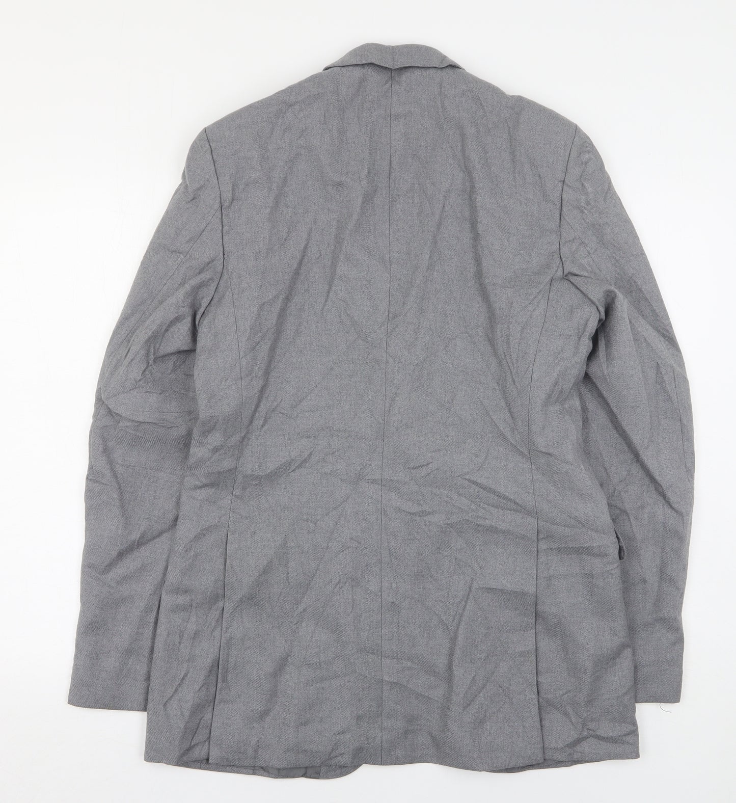 Burton  Mens Grey  Wool Jacket Suit Jacket Size 38