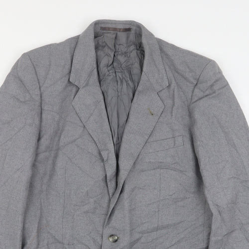 Burton  Mens Grey  Wool Jacket Suit Jacket Size 38