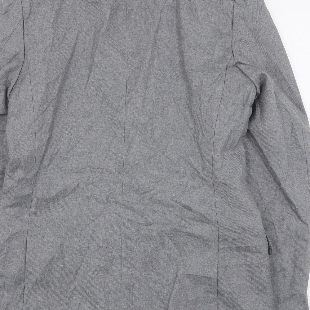 Burton  Mens Grey  Wool Jacket Suit Jacket Size 38