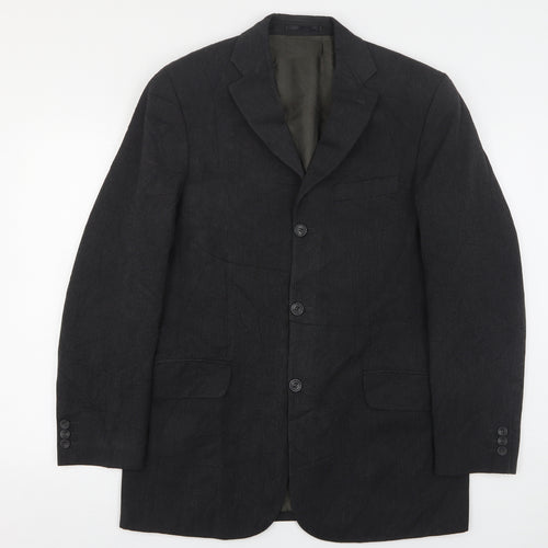Blakes Mens Grey  Polyester Jacket Suit Jacket Size 40