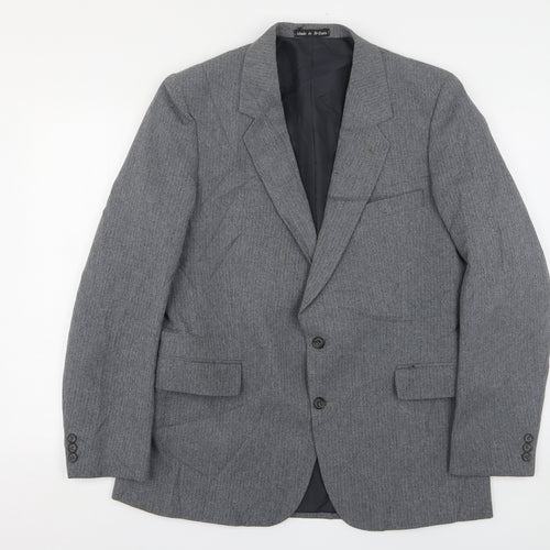 Greenwoods Mens Grey  Polyester Jacket Suit Jacket Size 42