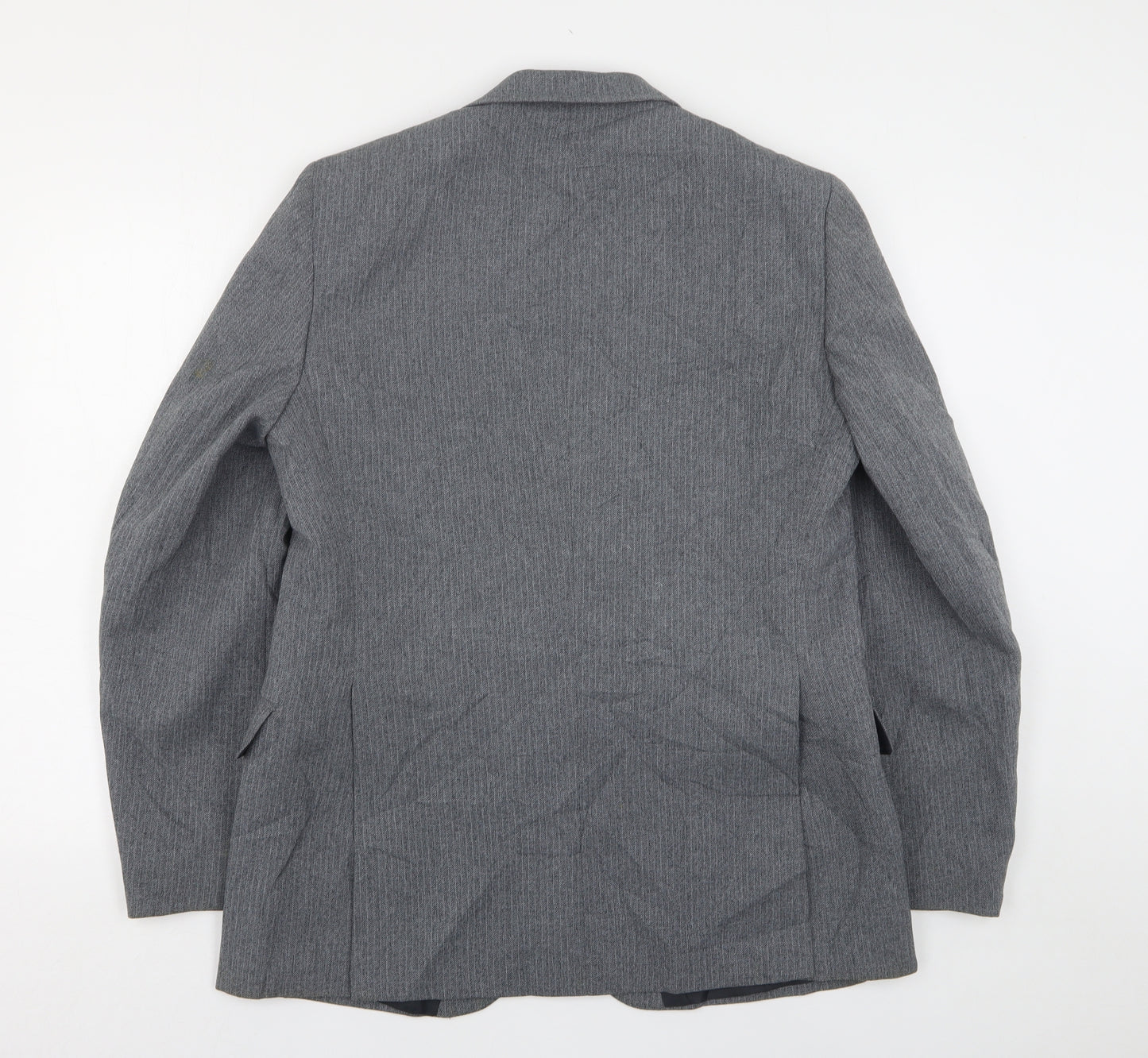 Greenwoods Mens Grey  Polyester Jacket Suit Jacket Size 42