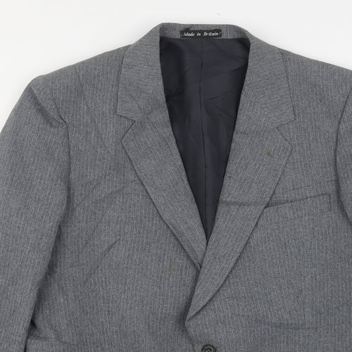 Greenwoods Mens Grey  Polyester Jacket Suit Jacket Size 42