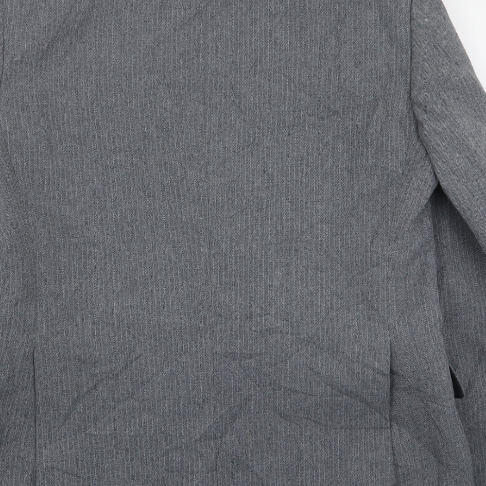 Greenwoods Mens Grey  Polyester Jacket Suit Jacket Size 42