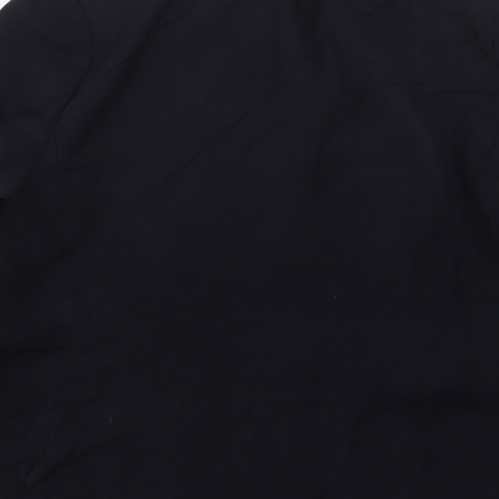 BHS Womens Blue Striped Polyester Jacket Suit Jacket Size 18