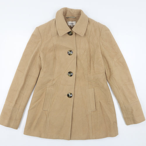Marks and Spencer Womens Beige   Overcoat Coat Size 10
