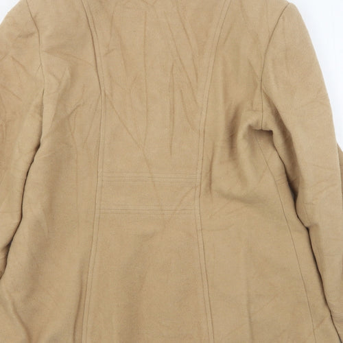 Marks and Spencer Womens Beige   Overcoat Coat Size 10