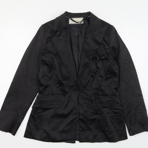Roman Womens Black  Polyester Jacket Suit Jacket Size 14