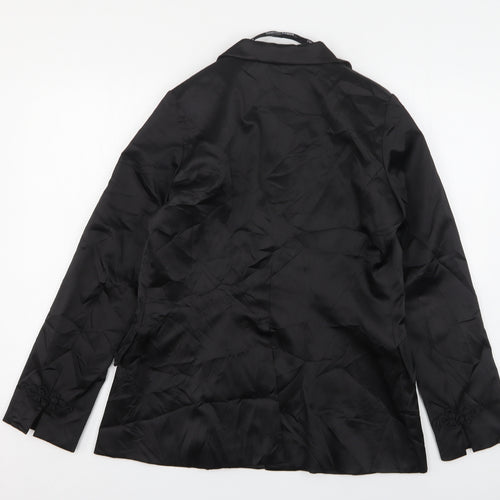 Roman Womens Black  Polyester Jacket Suit Jacket Size 14