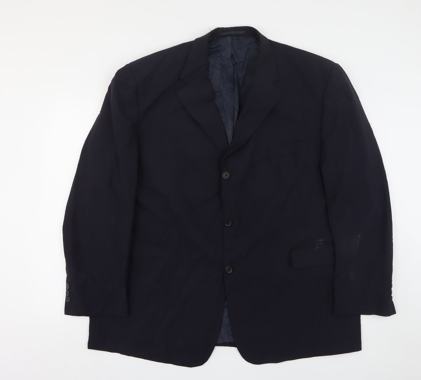 Tom English  Mens Blue  Wool Jacket Suit Jacket Size 50