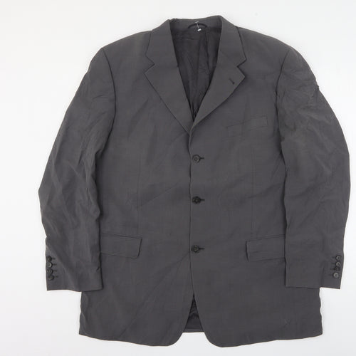 BARUTTI Mens Grey  Wool Jacket Suit Jacket Size 46
