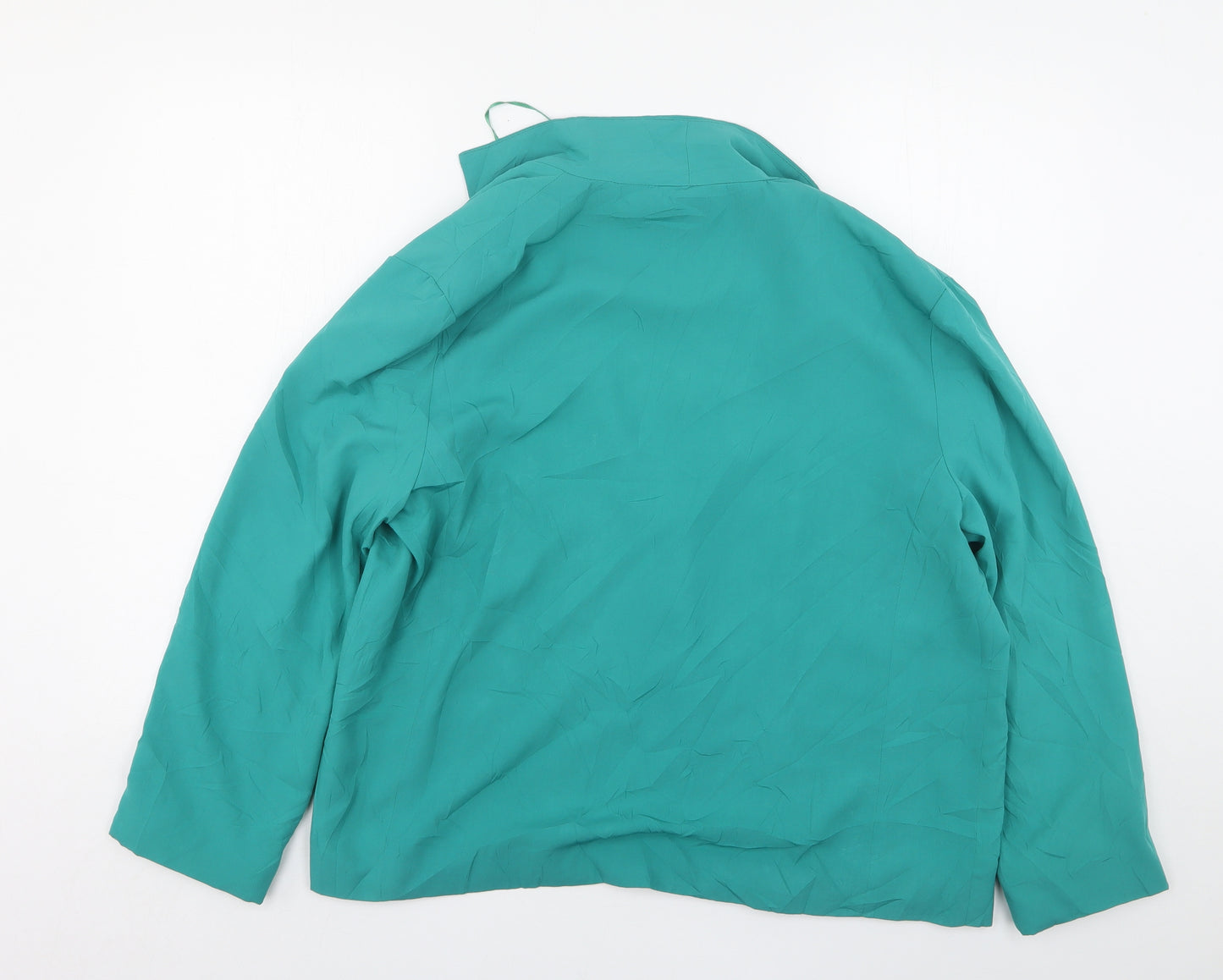 Atmosphere Womens Green  Polyester Jacket Suit Jacket Size 20