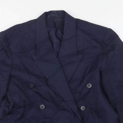 Imagination Womens Blue  Polyester Jacket Suit Jacket Size 12
