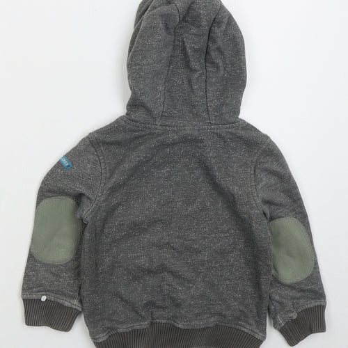 Mini Club Boys Grey  Cotton Pullover Hoodie Size 2-3 Years  Pullover - Adventure
