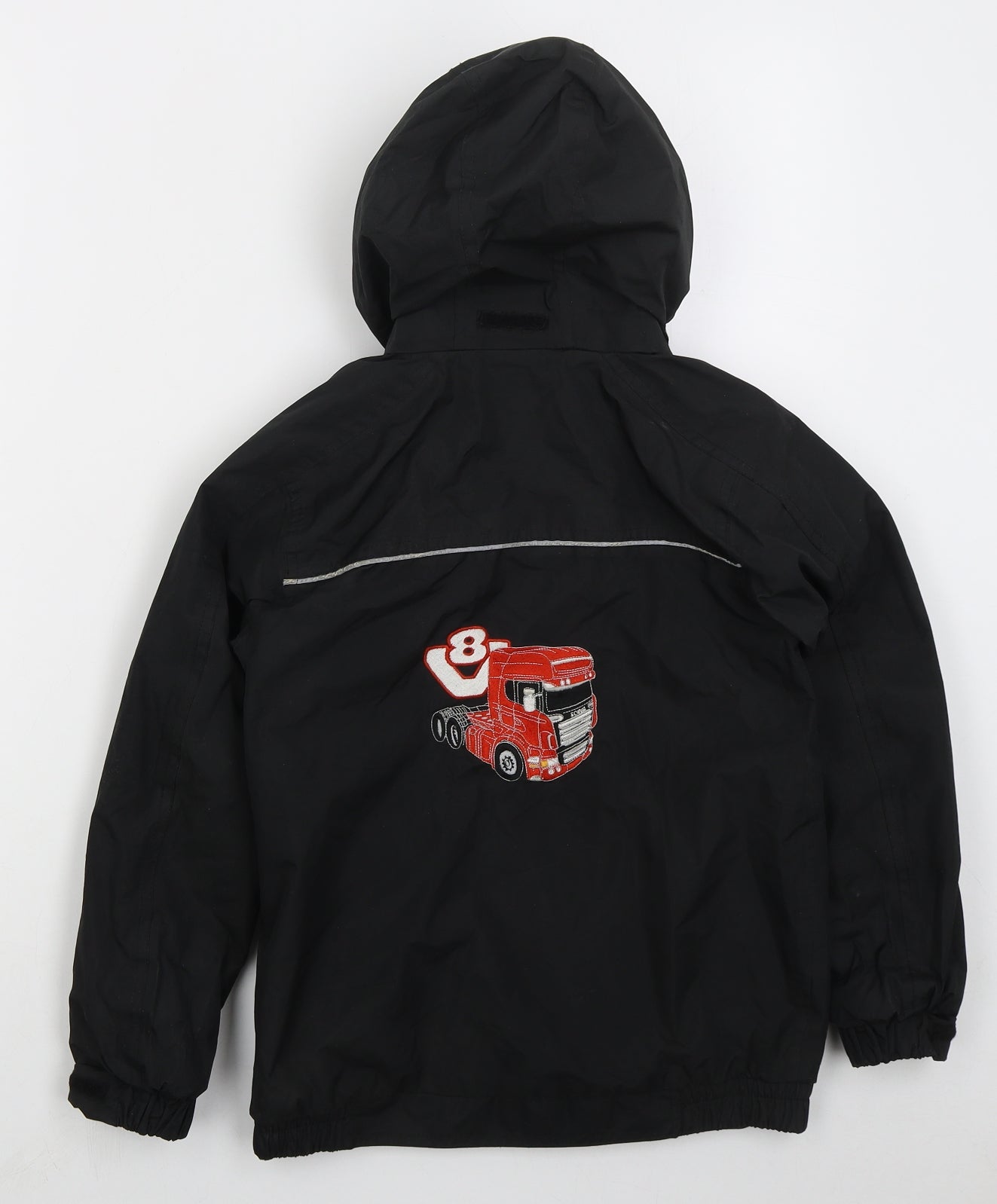 Regatta Boys Black   Jacket Coat Size 9-10 Years  Zip - King Of The Road Truck