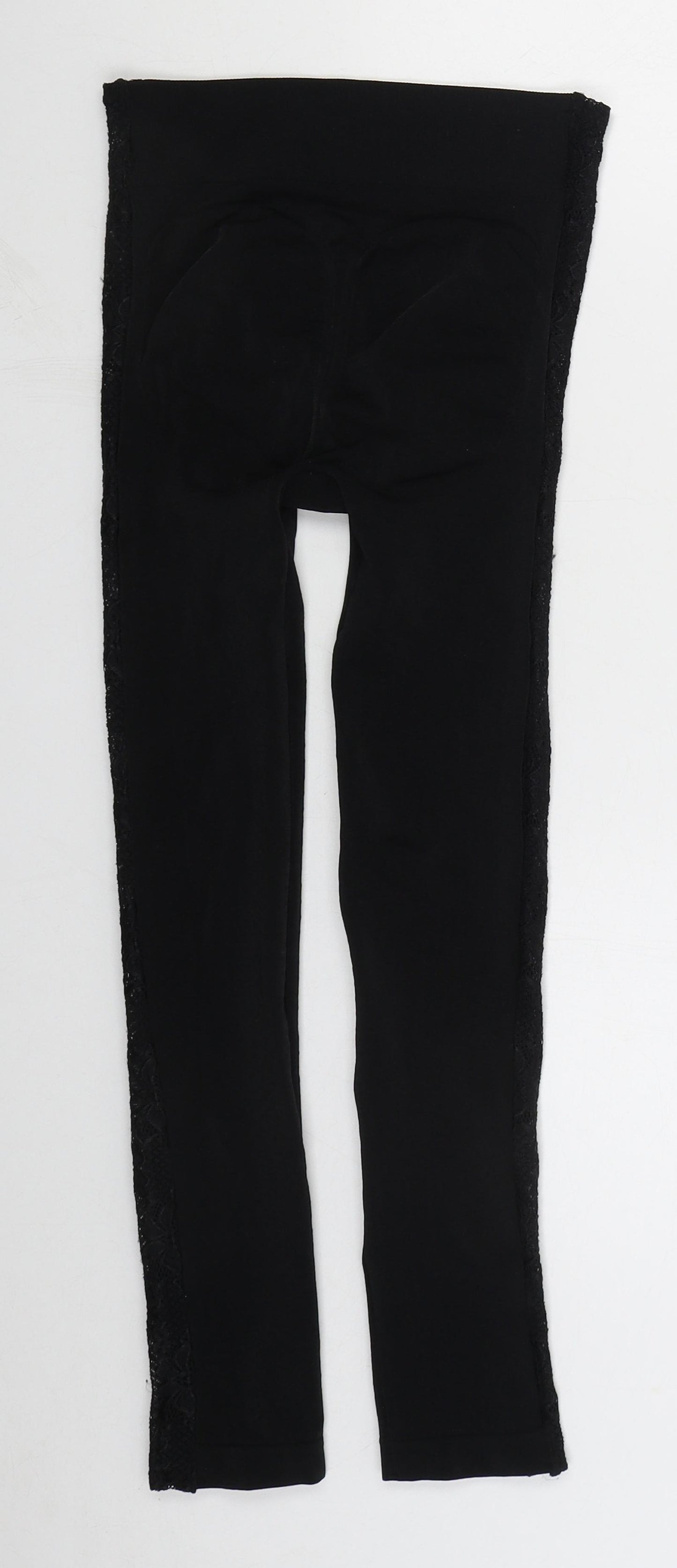 Avon Womens Black  Nylon Carpenter Leggings Size 10 L24 in