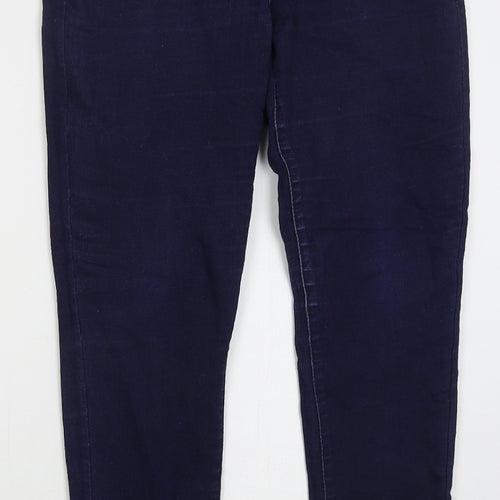 Denim Co Womens Blue  Cotton Skinny Jeans Size 12 L27 in Regular Button