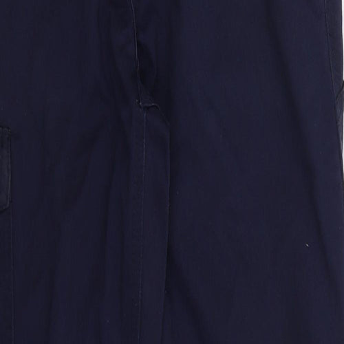 Regatta Mens Blue  Cotton Cargo Trousers Size 32 L32 in Regular Button