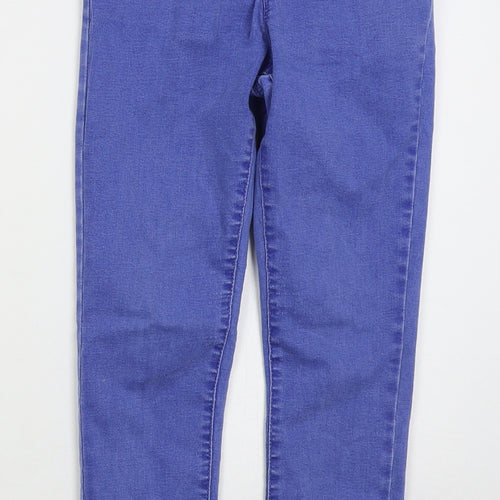 Denim Co Womens Blue  Cotton Skinny Jeans Size 10 L24 in Regular Button