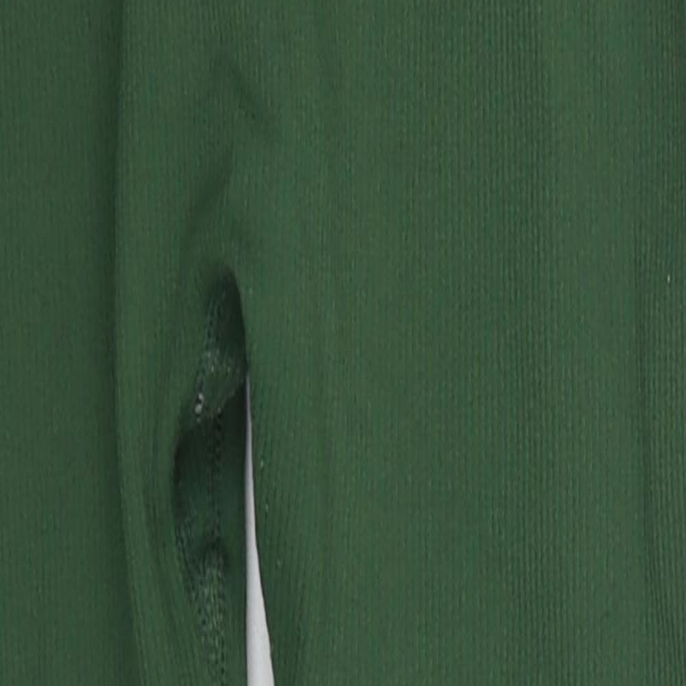 Missguided Womens Green  Nylon Compression Leggings Size 24 L22 in Regular