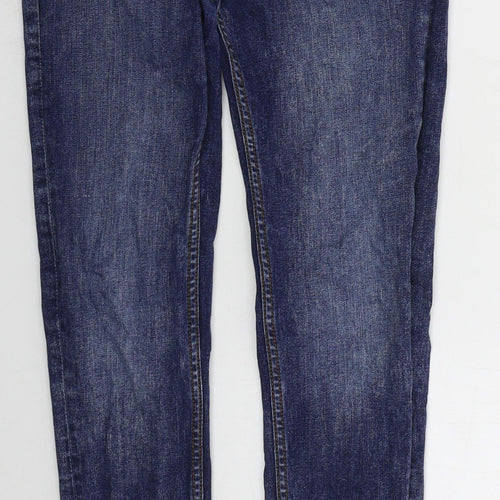 Denim Co Mens Blue  Cotton Skinny Jeans Size 28 L32 in Regular Button