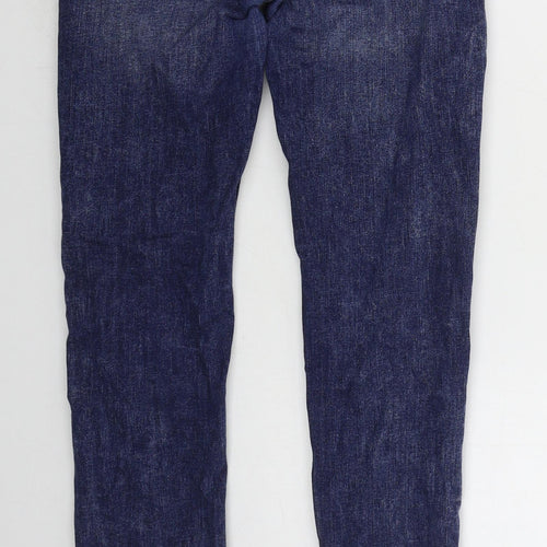 Denim Co Mens Blue  Cotton Skinny Jeans Size 28 L32 in Regular Button