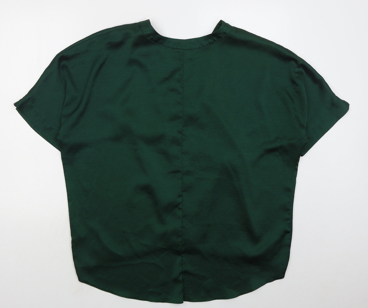 Papaya Womens Green  Polyester Basic Blouse Size 18 V-Neck