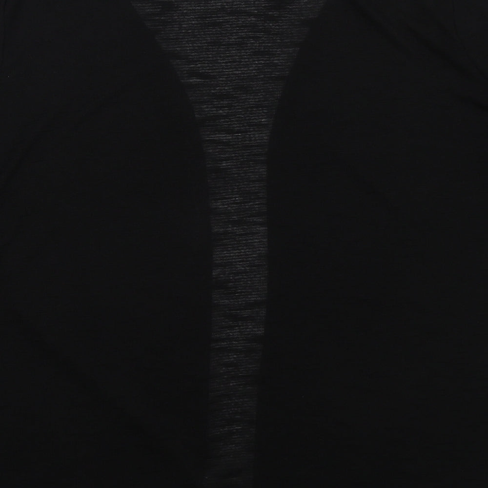 Primark Womens Black V-Neck  Polyester Cardigan Jumper Size 14