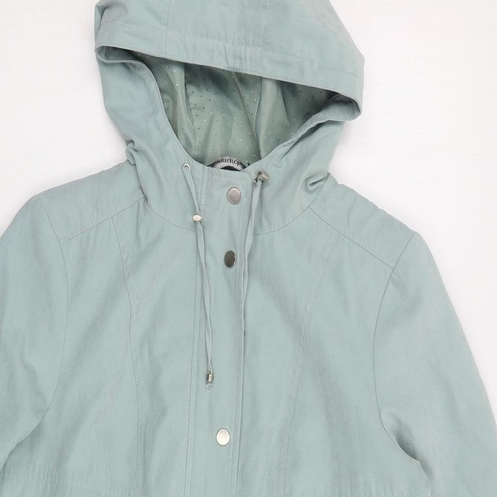 Bonmarché Womens Green   Jacket Coat Size 14  Zip