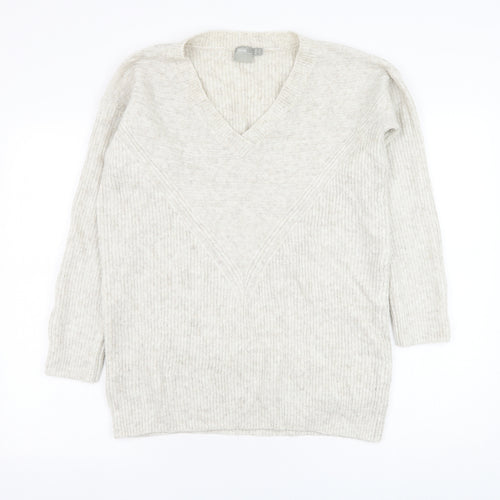 ASOS Womens Beige Round Neck  Acrylic Pullover Jumper Size 6