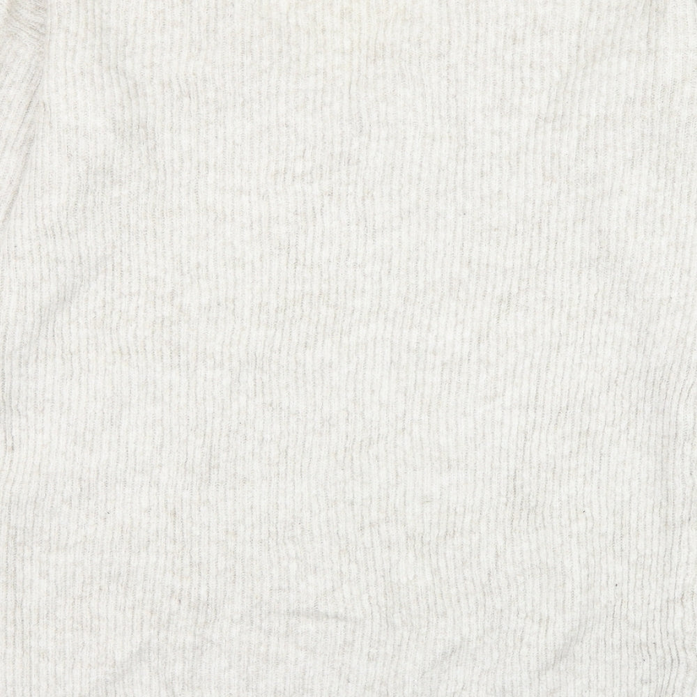 ASOS Womens Beige Round Neck  Acrylic Pullover Jumper Size 6