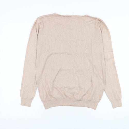 Millenium Womens Pink Round Neck  Viscose Pullover Jumper One Size