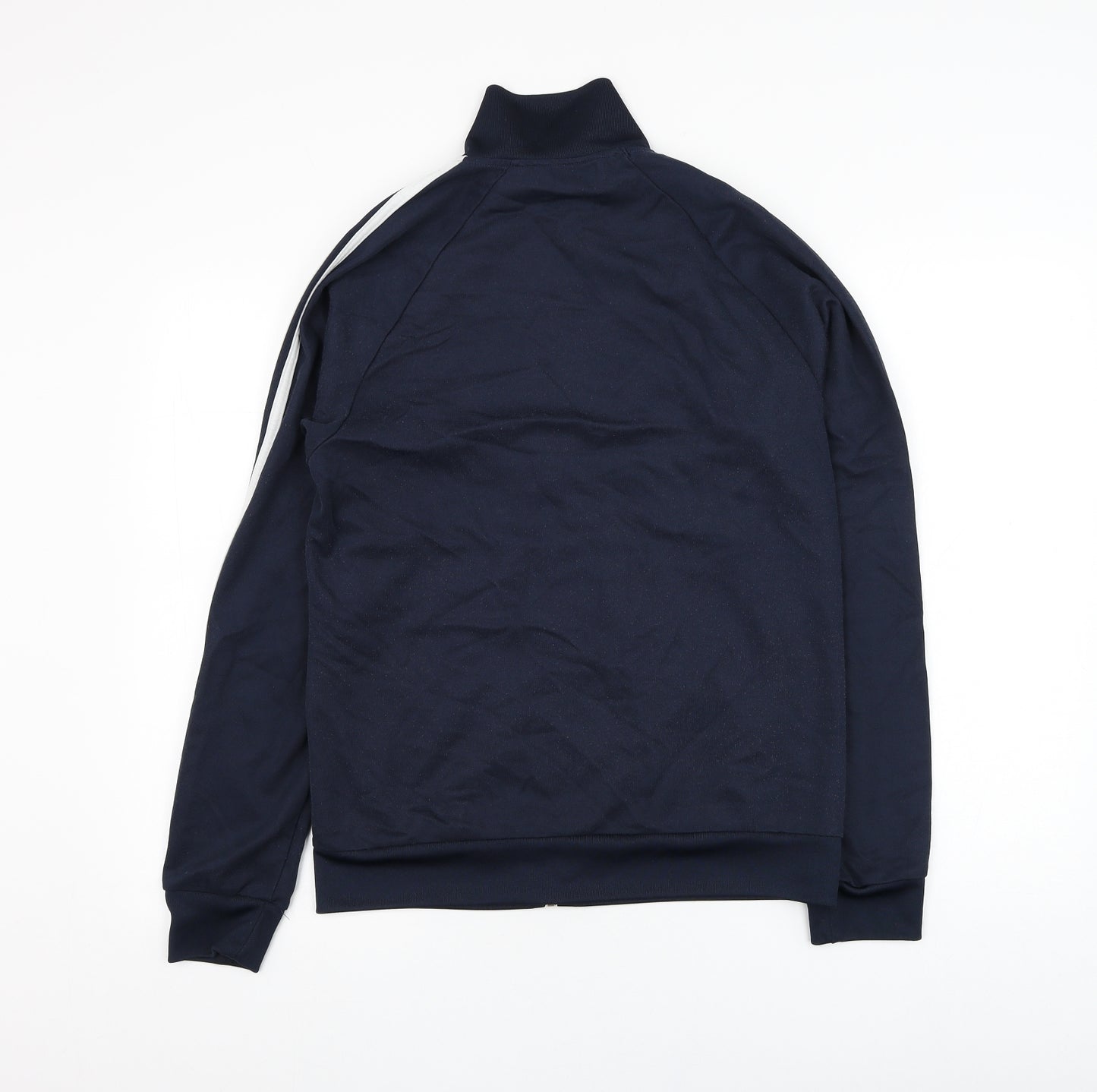 adidas Mens Blue  Cotton Full Zip Sweatshirt Size S