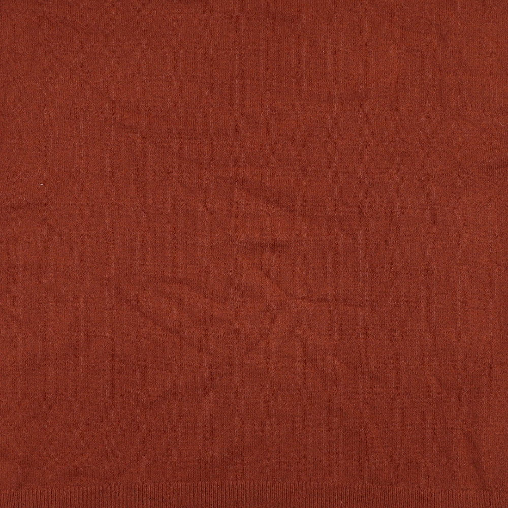 F&F Womens Brown Roll Neck  Acrylic Pullover Jumper Size XL