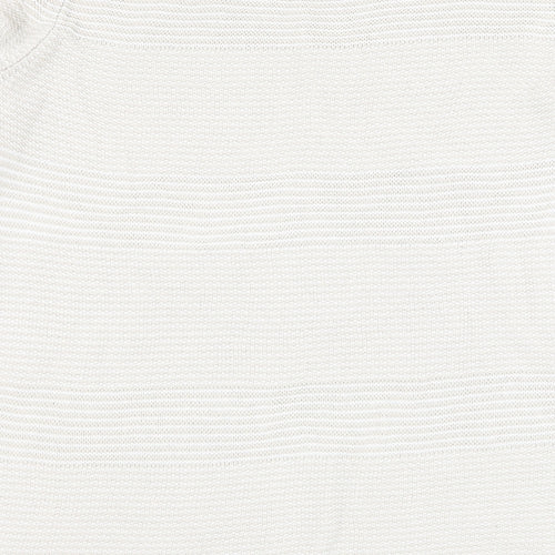 Preworn Womens Beige Round Neck  Cotton Pullover Jumper Size M