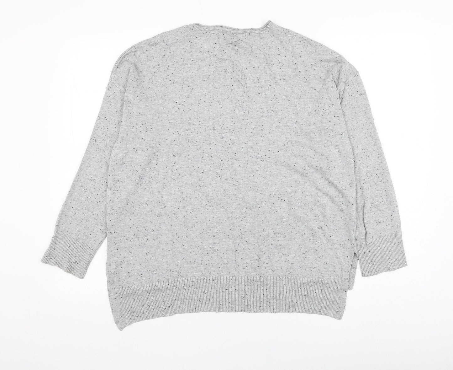 Atmosphere Womens Grey Round Neck  Viscose Pullover Jumper Size 16