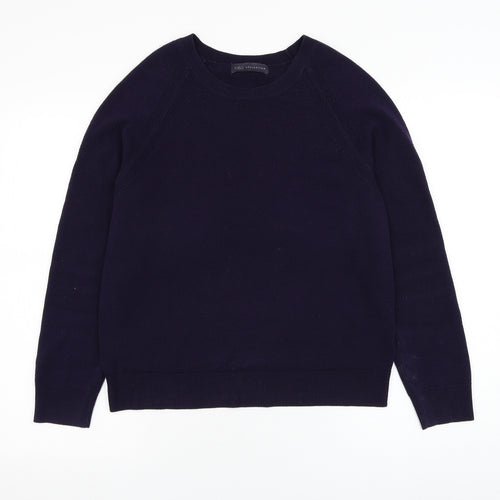 Marks and Spencer Womens Purple Round Neck  Acrylic Pullover Jumper Size 12