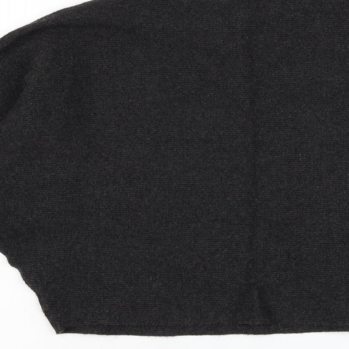 Apricot Womens Grey Mock Neck  Viscose Pullover Jumper Size 12