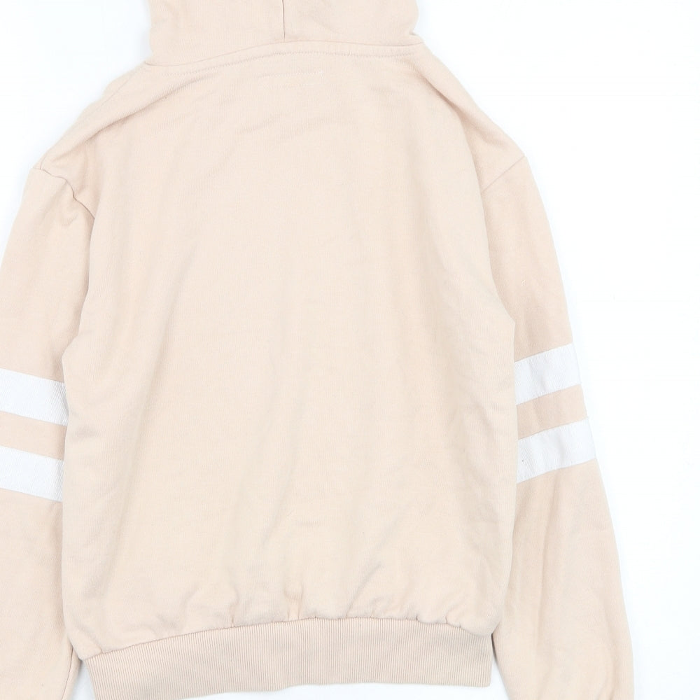 Primark Girls Pink  Cotton Pullover Hoodie Size 10-11 Years  Pullover